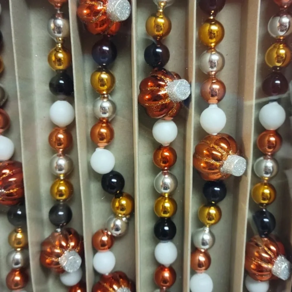 Radko Halloween Garland pumpkins Fall black